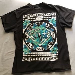 Popular Poison x Diamond Black Graphic T Shirt